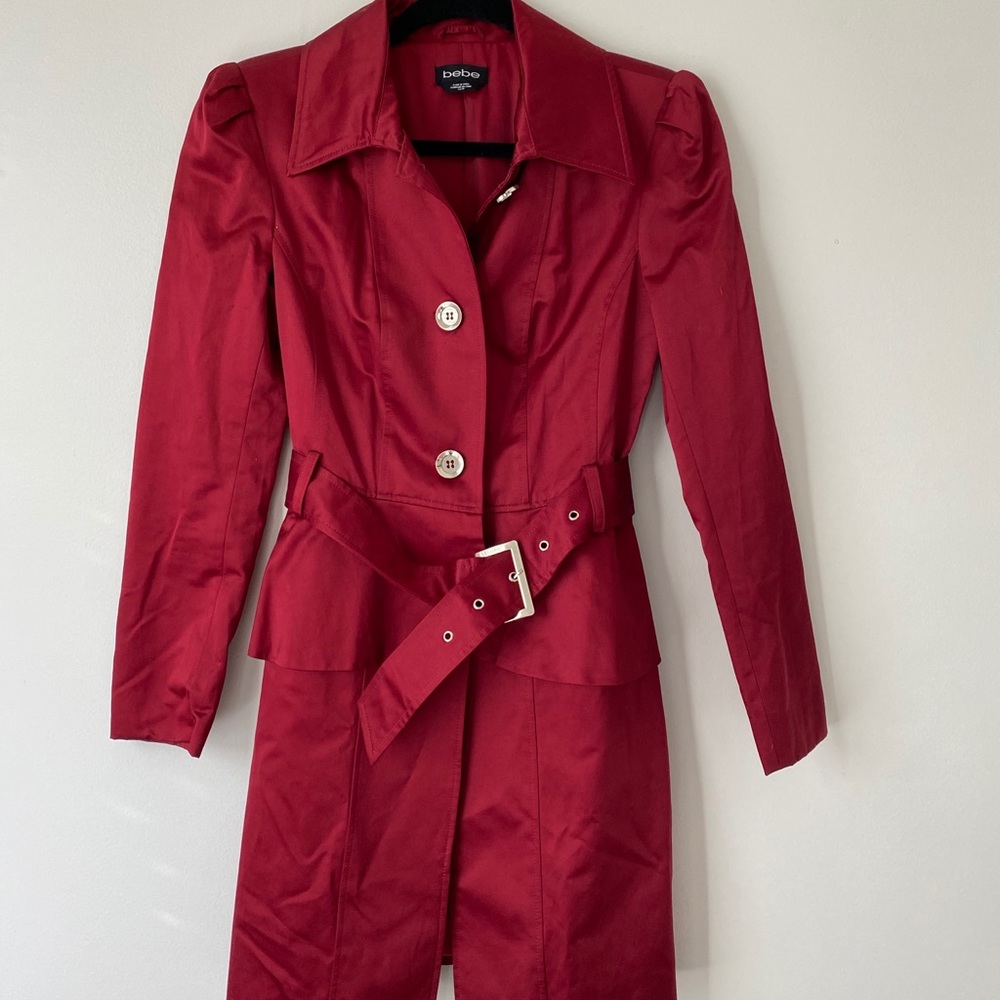Red dress coat
